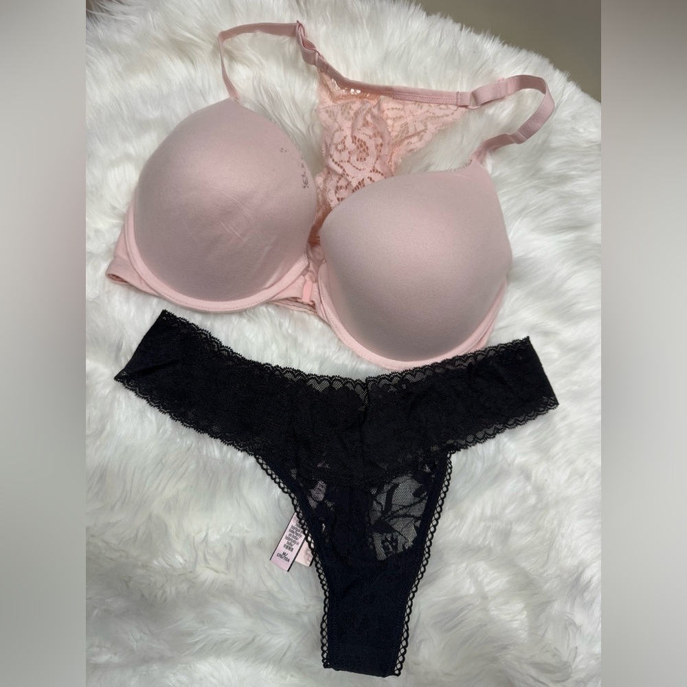 Victorias Secret Lace Pink Set